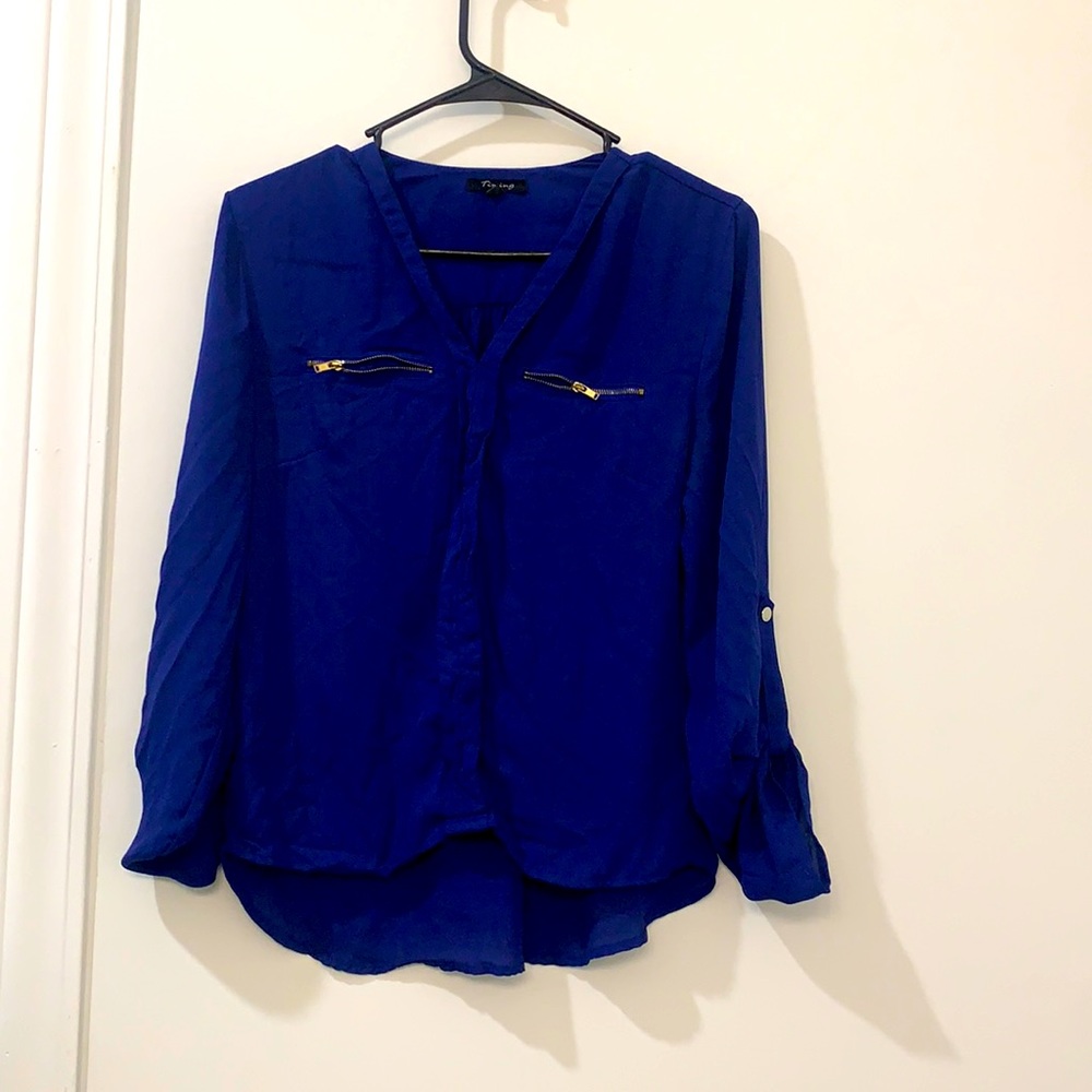 Royal Blue Blouse